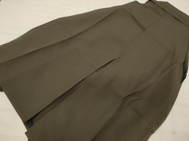 平和屋着物■男性 行灯袴 縞 正絹 逸品 CABG5901oy