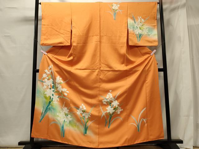 平和屋着物■訪問着　草花文　暈し染め　正絹　逸品　CABG5905oy