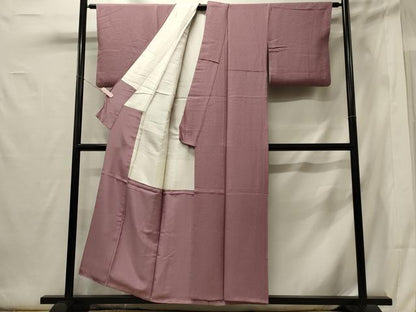 平和屋着物■上質な色無地　菖蒲色　正絹　逸品　CABG5907oy