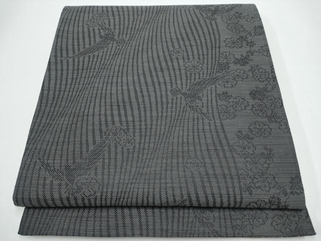 平和屋着物●染色作家　斉藤三才　両面　全通柄袋帯　三才鳥　金糸　証紙付き　正絹　逸品　CABG6031hy