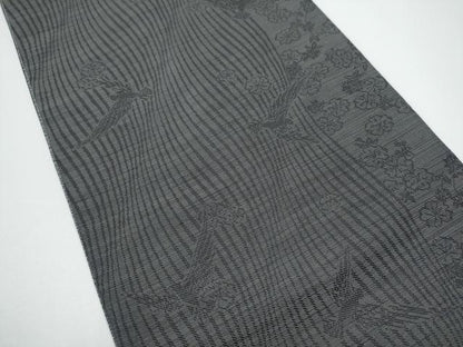 平和屋着物●染色作家　斉藤三才　両面　全通柄袋帯　三才鳥　金糸　証紙付き　正絹　逸品　CABG6031hy