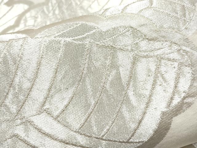 平和屋着物●西陣　川島織物　六通柄　本袋帯　流水文　銀糸　正絹　逸品　CABG6053hy