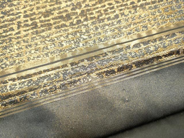 平和屋着物●西陣　川島織物　六通柄　本袋帯　霞文　金糸　正絹　逸品　CABG6059hy