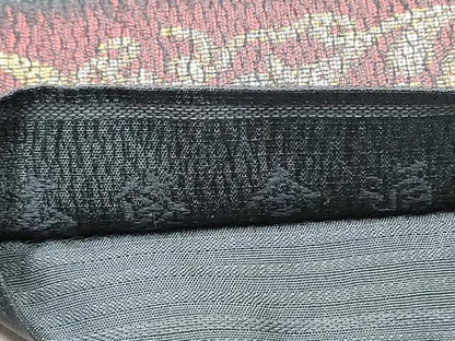 平和屋着物●全通柄　本袋帯　横段更紗花唐草文　正絹　逸品　CABG6061hy