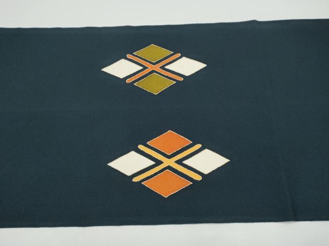 平和屋着物●銀座　志ま亀　九寸名古屋帯　菱文　金彩　鬼しぼ縮緬　正絹　逸品　CABG6086hy 平和屋着物○銀座 志ま亀 九寸名古屋帯 菱文 金彩 鬼しぼ縮緬 正絹