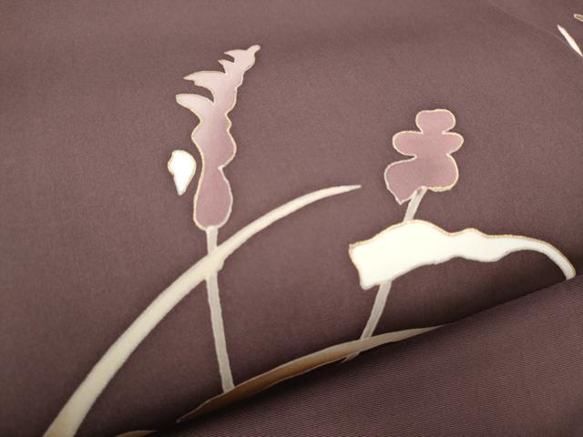 平和屋着物●京の名門　友禅　染の北川　塩瀬　九寸名古屋帯　竹屋町刺繍　草花文　金彩　宮越織物謹製　証紙付き　正絹　逸品　CABG6093hy