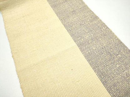 平和屋着物●八寸名古屋帯　紬地　霞文　正絹　逸品　CABG6099hy