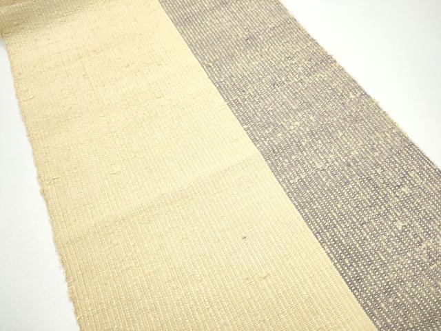 平和屋着物●八寸名古屋帯　紬地　霞文　正絹　逸品　CABG6099hy