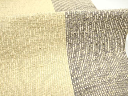 平和屋着物●八寸名古屋帯　紬地　霞文　正絹　逸品　CABG6099hy