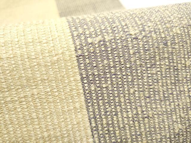平和屋着物●八寸名古屋帯　紬地　霞文　正絹　逸品　CABG6099hy