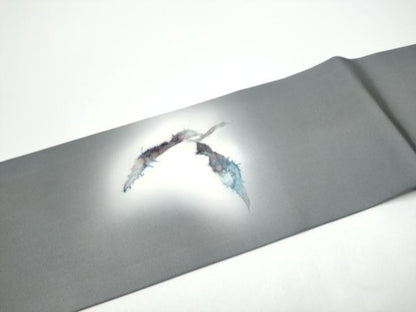 平和屋着物●塩瀬　九寸名古屋帯　成物　正絹　逸品　CABG6125hy
