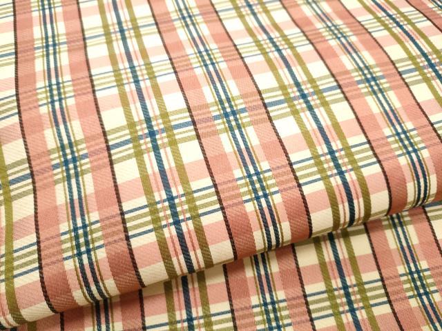 平和屋着物●全通柄　九寸名古屋帯　格子柄　正絹　逸品　CABG6128hy