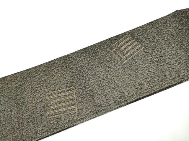 平和屋着物▽つけ帯　スリーシーズン　春夏秋　櫛織　源氏香花文　金糸　正絹　逸品　CABG6139hy