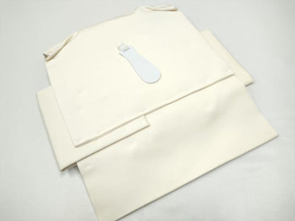 平和屋着物●塩瀬　つけ帯　ろうけつ染　舞梅文　正絹　逸品　CABG6141hy