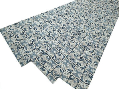 平和屋着物●全通柄袋帯　花鳥文　正絹　逸品　CABG6146hy