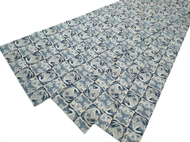 平和屋着物●全通柄袋帯　花鳥文　正絹　逸品　CABG6146hy