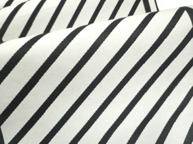 平和屋着物●六通柄袋帯　斜線文　正絹　逸品　CABG6164hy