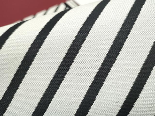 平和屋着物●六通柄袋帯　斜線文　正絹　逸品　CABG6164hy