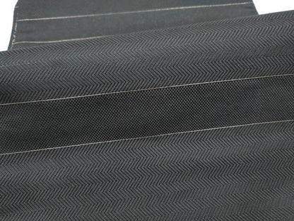 平和屋着物●六通柄袋帯　幾何学文様　金銀糸　正絹　逸品　CABG6186hy