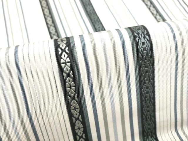 平和屋着物●本場筑前博多織　八寸名古屋帯　献上　博多金ラベル　原田織物謹製　証紙付き　正絹　逸品　CABG6233hy