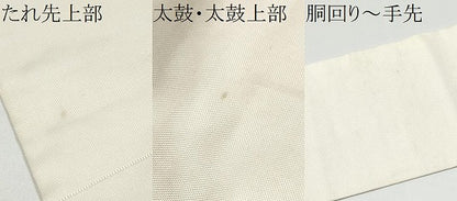 平和屋着物●洛風林　工芸帯地　九寸名古屋帯　更紗花唐草文　金糸　正絹　逸品　CABG6235hy