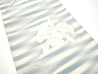 平和屋着物●爪掻き本綴れ　八寸名古屋帯　カトレア　金銀糸　正絹　逸品　CABG6241hy