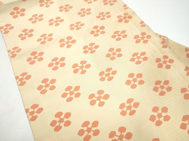 平和屋着物●全通柄　九寸名古屋帯　梅鉢　金糸　正絹　逸品　CABG6249hy
