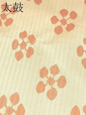平和屋着物●全通柄　九寸名古屋帯　梅鉢　金糸　正絹　逸品　CABG6249hy