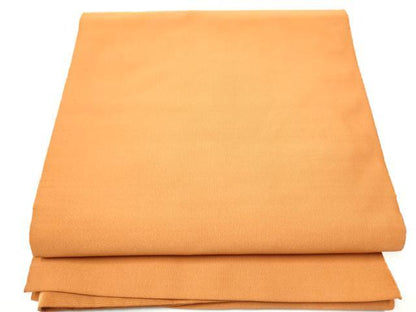 平和屋着物●爪掻き本綴れ　八寸名古屋帯　色無地　黄茶色　正絹　逸品　CABG6251hy