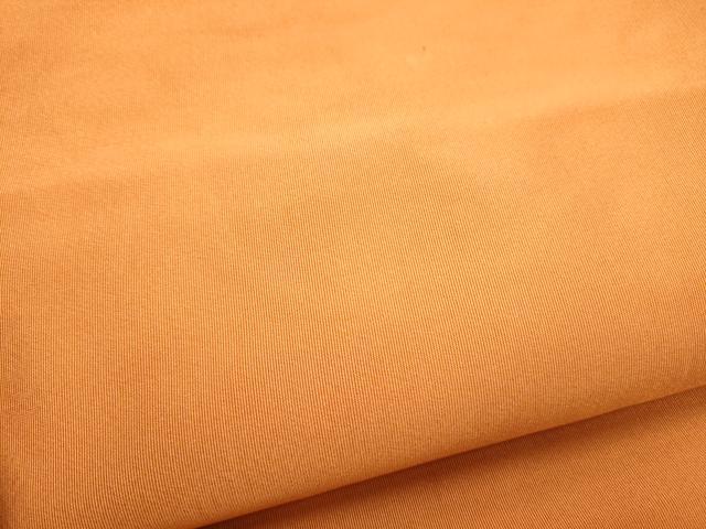 平和屋着物●爪掻き本綴れ　八寸名古屋帯　色無地　黄茶色　正絹　逸品　CABG6251hy
