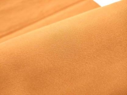 平和屋着物●爪掻き本綴れ　八寸名古屋帯　色無地　黄茶色　正絹　逸品　CABG6251hy