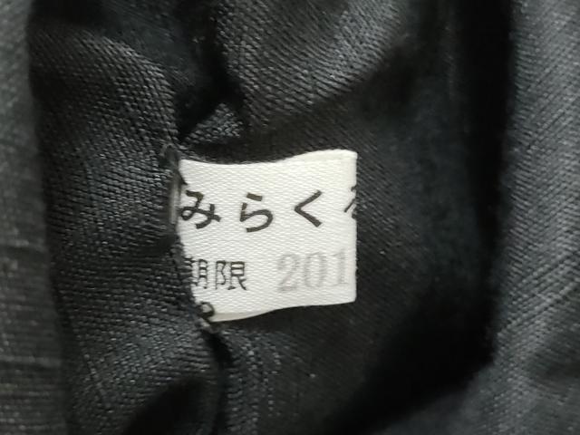 平和屋着物●九寸名古屋帯　紬地　番傘　下駄　黒地　正絹　逸品　CABG6255hy
