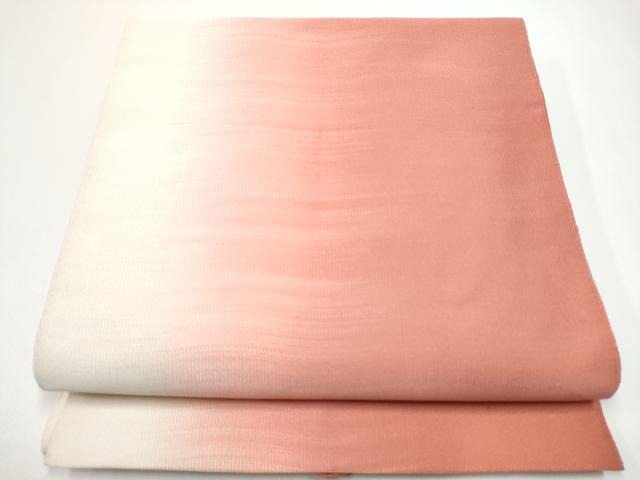 平和屋着物●爪掻き本綴れ　八寸名古屋帯　霞文　正絹　逸品　CABG6260hy