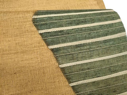 平和屋着物▽太鼓柄袋帯　スリーシーズン　春夏秋　紬地　横段文　正絹　逸品　CABG6297hy