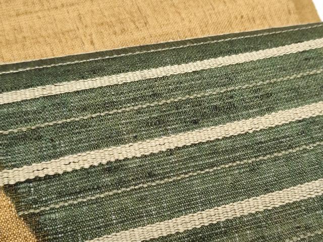 平和屋着物▽太鼓柄袋帯　スリーシーズン　春夏秋　紬地　横段文　正絹　逸品　CABG6297hy