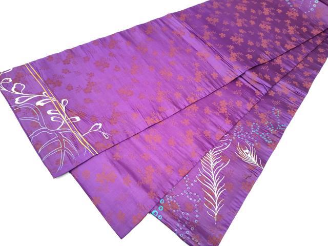 平和屋着物●アンティーク　大正ロマン　太鼓柄　京袋帯　総刺繍　鳳凰　金糸　正絹　逸品　CABG6313hy