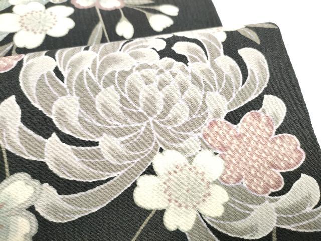 平和屋着物●両面　半幅帯　乱菊　舞桜文　CABG6329hy