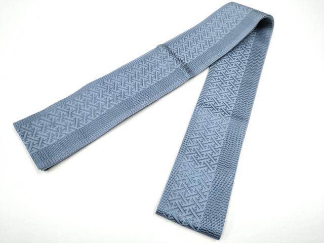 平和屋着物●男性　本場筑前博多織　角帯　紗綾型地紋　正絹　逸品　CABG6341hy