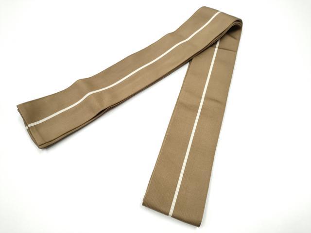 平和屋着物●男性　本場筑前博多織　角帯　間道　正絹　逸品　CABG6343hy