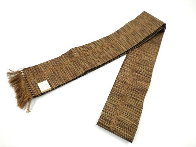 平和屋着物●男性　角帯　霞間道　正絹　逸品　CABG6344hy