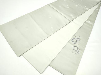 平和屋着物●太鼓柄袋帯　瓢箪　銀糸　正絹　逸品　CABG6351hy