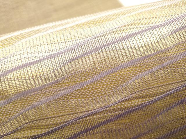 平和屋着物●ひなや工房　くむ・あむ・おる　伊豆蔵明彦　太鼓柄袋帯　霞文　金糸　正絹　逸品　CABG6352hy