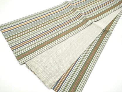 平和屋着物●両面　六通柄袋帯　霞丸文　金彩　正絹　逸品　CABG6354hy