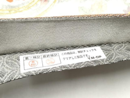 平和屋着物●紋屋井関　御寮織　六通柄袋帯　流水草花丸文　金銀糸　正絹　逸品　CABG6368hy