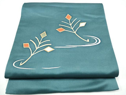 平和屋着物●太鼓柄　京袋帯　松葉文　正絹　逸品　CABG6376hy