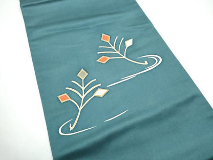 平和屋着物●太鼓柄　京袋帯　松葉文　正絹　逸品　CABG6376hy