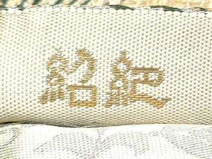 平和屋着物●本場筑前博多織 大倉織物 誠之輔 両面 全通柄袋帯 紹巴 竹取波線文 金糸 博多金ラベル 大倉織物謹製 証紙付 逸品 CABG6380hy