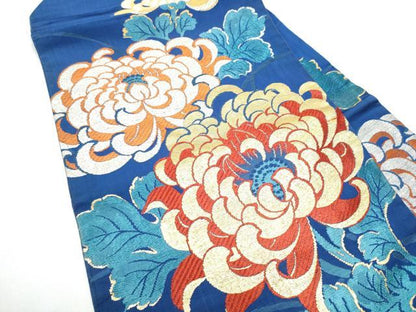 平和屋着物●アンティーク　大正ロマン　九寸名古屋帯　乱菊　金銀糸　正絹　逸品　CABG6389hy