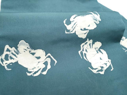 平和屋着物●九寸名古屋帯　手描き　蟹　正絹　逸品　CABG6394hy