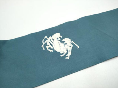 平和屋着物●九寸名古屋帯　手描き　蟹　正絹　逸品　CABG6394hy